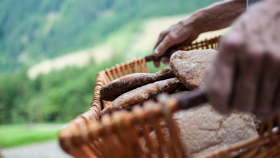 Bauernbrot im Naturhotel La Casies