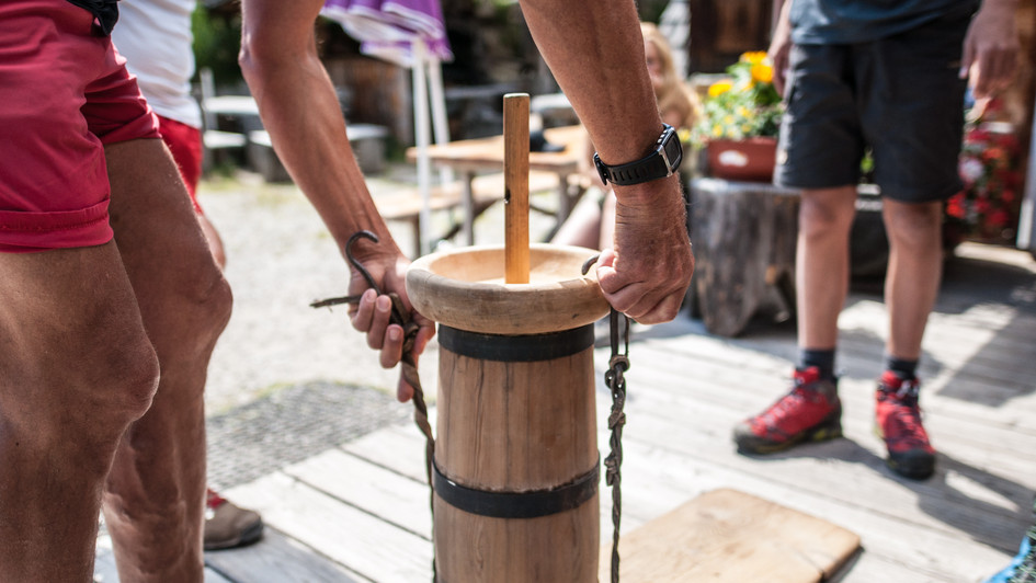 Bauern Butter für das Wanderhotel im Gsiesertal